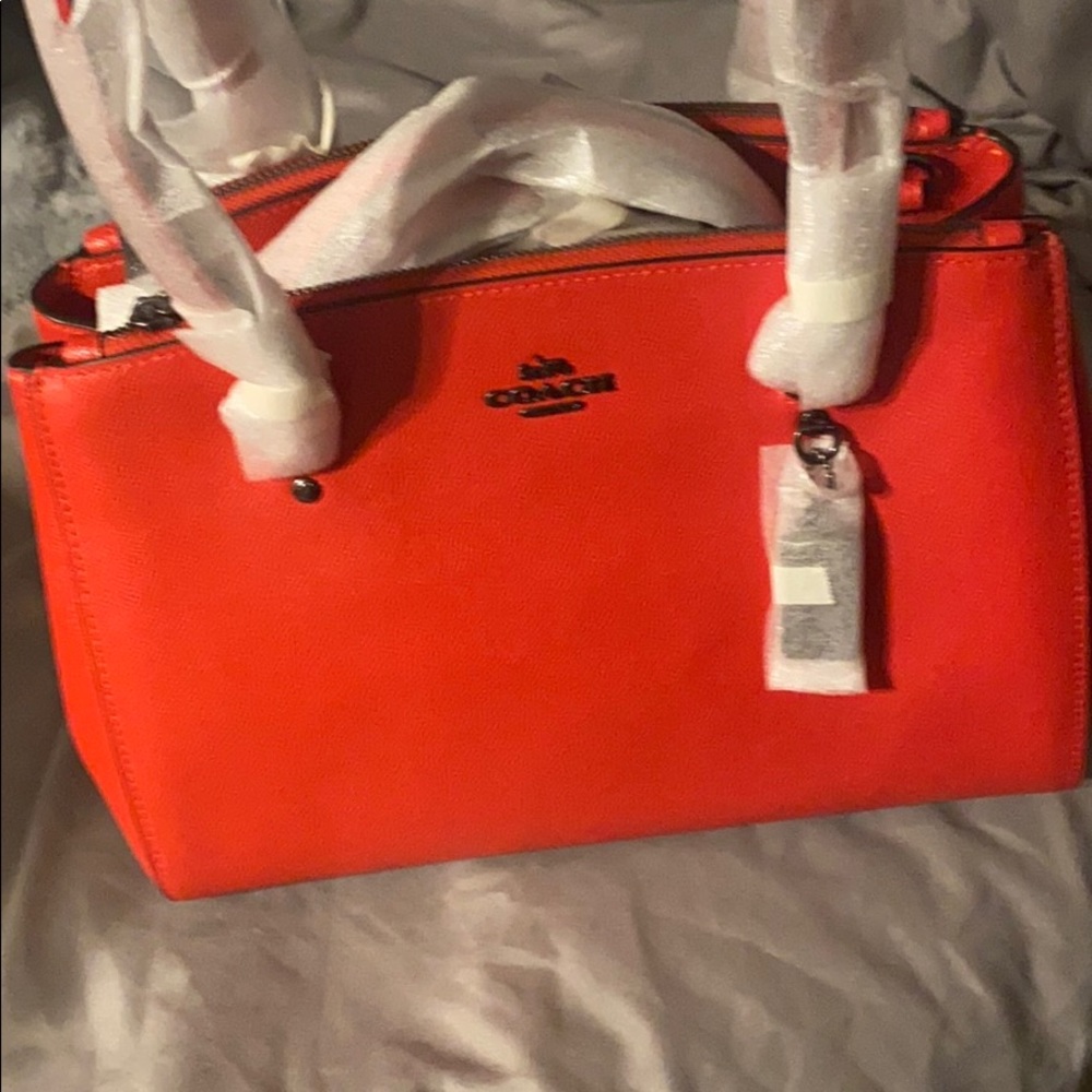 Beautiful Red Coach Bag
